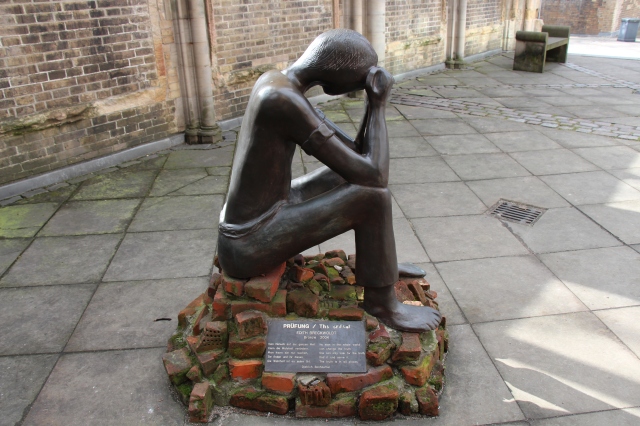 St. Nickolai Memorial - a really moving monument to the horror of war. It is located in a bombed out church, and has several sculptures in the entrance that I found to be thought provoking and haunting.